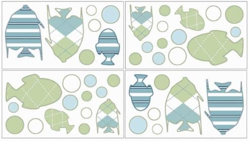 Go Fish Wall Decals Sheets (Set of 4)