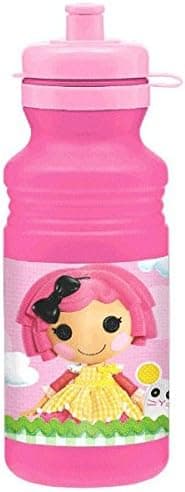 Lalaloopsy Pull Top Water Bottle Birthday Party Favour (1 Piece), Pink, 18 oz..