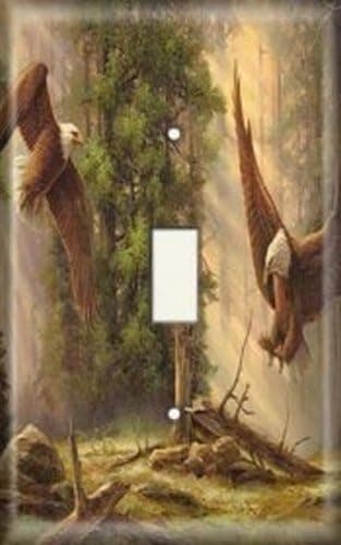 SnazzySwitch Eagles Decorative Light Switch Cover - Single Toggle Wall Plate