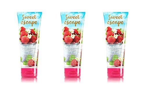 Bath & Body Works Sweet Escape Strawberry Picnic Ultra Shea Body Cream - Lot of 3