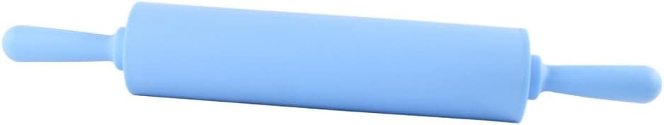 Dianoo Rolling Pin - Silicone Food Grade Dough Rolling Pin - 12 Inch Non-Stick Dough Rolling Pin - Blue