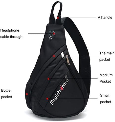 Sling Bag Chest Shoulder Backpack Crossbody Multipurpose Daypack Bagtrip BT01