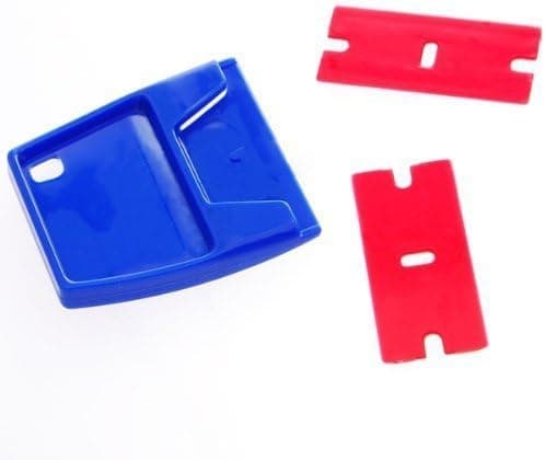 Stickers Remover Plastic Holder and 2 Plastic Scraper NEW