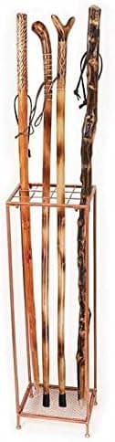 Manual Weavers Walking Sticks - Display Stand - Holds Up To 12 Sticks (9 x 7 x 19.75)