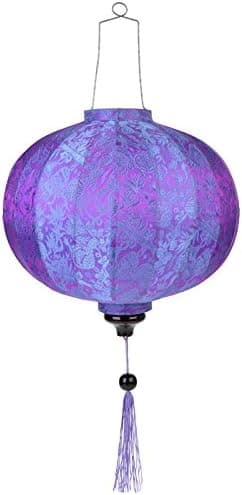 BLOWOUT 24" Purple Round Silk Lantern