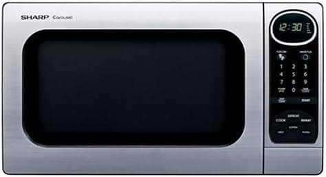 Sharp R-305KS 1-Cubic-Foot 1100-Watt Microwave Oven, Stainless