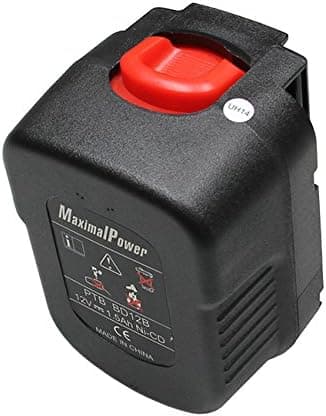 Maximalpower 12v 1500mAh Ni-Cd Replacement Battery for Black & Decker 12v power Tools