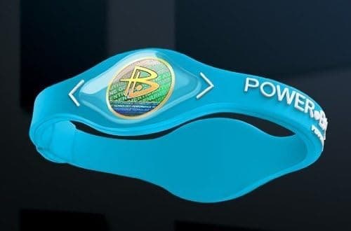Power Balance Performance Technology Band (Neon Blue/White Lettering) size Large Wristband Balance Bracelet