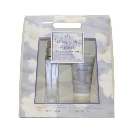 Healing Garden Waters Sheer Passion By Coty For Women. Gift Set (Body Treatment Fragrance Spray 1.0 Oz & Shimmering Body Lotion 1.85 Oz).