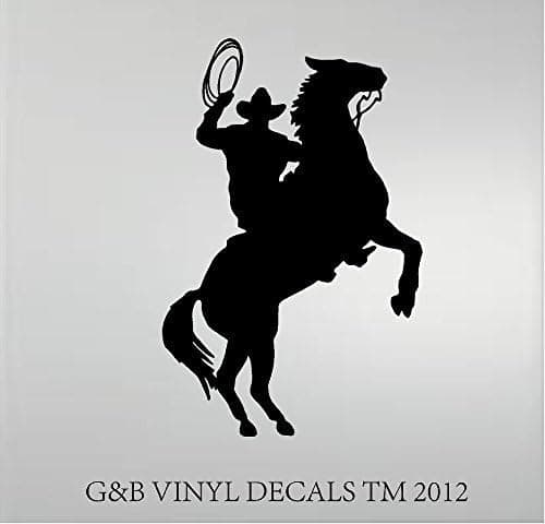 Cowboy Riding Horse Vinyl Decal Home Décor