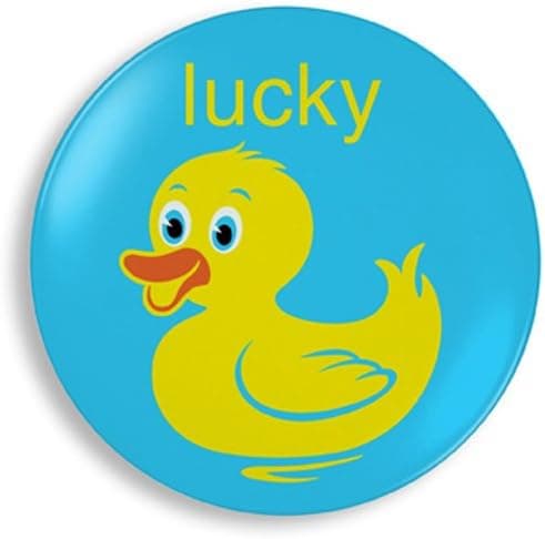 Jane Jenni 9-Inch Melamine Plate, Lucky Duck