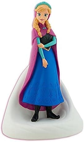 9 Inch High Plastic Princess Anna Frozen Coin Bank Molded Coin Piggy Saving Bank with Pink Wallet