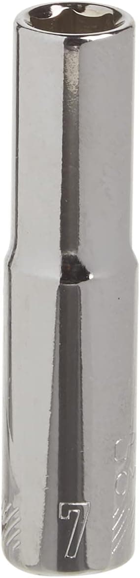 CRAFTSMAN Deep Socket, Metric, 1/4-Inch Drive, 7mm, 6-Point (CMMT44404)