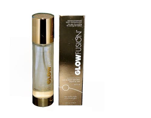 GlowFusion Micro-Nutrient Face and Body Natural Protein Tan, Medium Formula 5.0 Fluid Ounces (147.85ml)