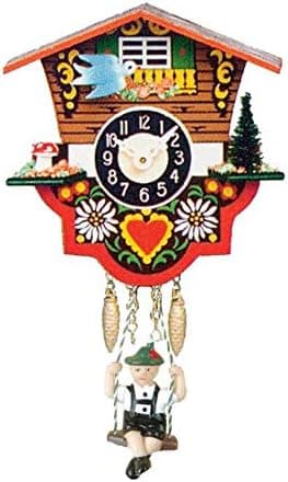 Engstler Quartz Cuckoo Clock with Swinging Boy