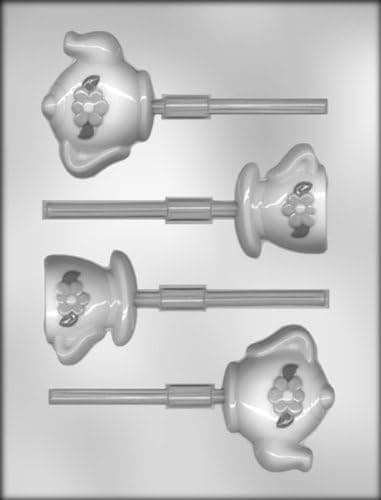 CK Products Tea Pot and Tea Cup Sucker Chocolate Mold
