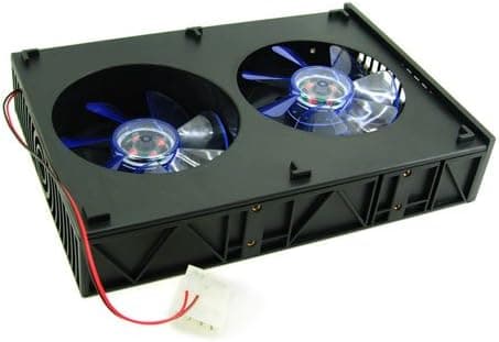 Xper 5.25-inch Twin Turbo Dual 9cm Fan System Cooler (Black)
