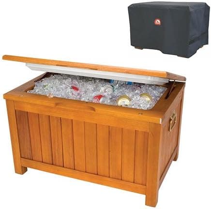 Igloo Weather Resistant Eucalyptus Wood Box Cooler