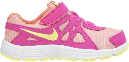 Nike New Girl's Revolution 2 Athletic Shoe Pink Pow/Lava Size-12