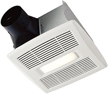 Broan-NuTone AE80SL Invent ENERGY STAR Certified Humidity Sensing Fan with LED Light, 80 CFM 0.8 Sones, White