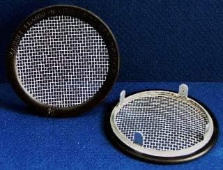 2.5" Round Open Screen Vent - tab Style - Black - Pkg of 4