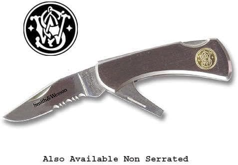 Smith & Wesson Stainless Steel Shooter Plain Edge Pocket Knife