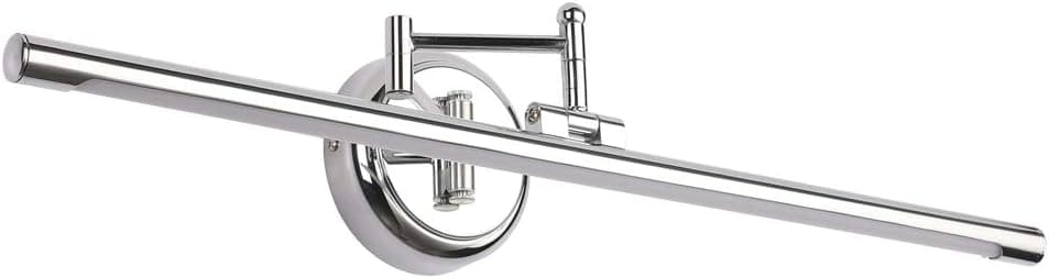 Chrome Bathroom Light Fixtures, LED Vanity Light Over Mirror 14W 24.4 inch Wall Lamp 6000K Cool White Light