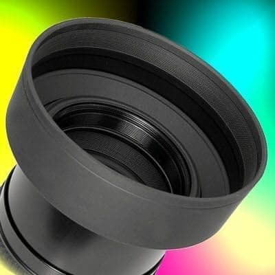 RainbowImaging 72MM 3 Staged Collapsible Rubber Lens Hood