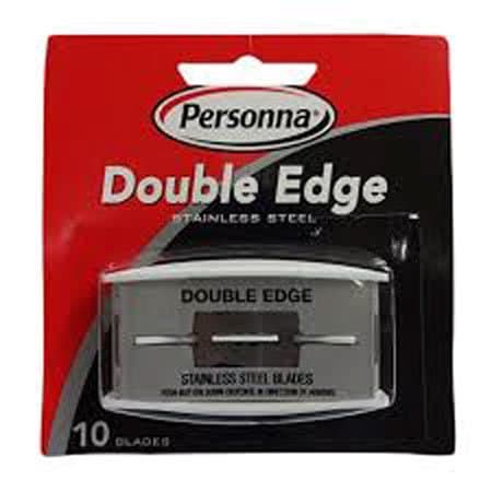 Personna Platinum Stainless Steel Double Edge Razor Blades 10 Blades Per Package