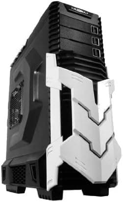 Raidmax Agusta No Power Supply ATX Mid Tower Case (Black/White) ATX-605BW