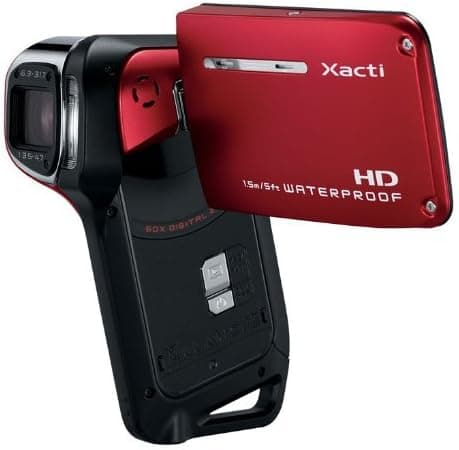 Sanyo Xacti VPC-CA9 GX High-Definition 720p Waterproof Camcorder, 9 MP, 5x Optical Zoom Dual Camera (Red)
