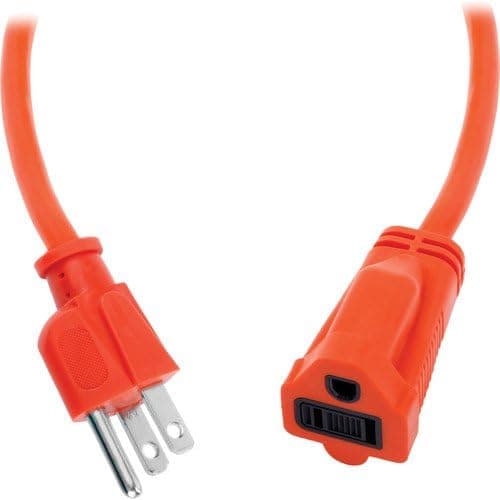 Watson 6 ft AC Power Extension Cord 16 AWG (Orange)