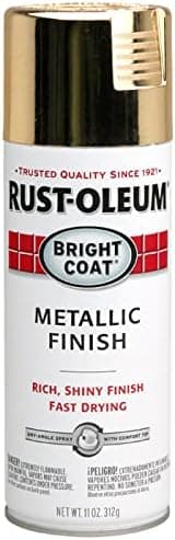 Rust-Oleum 7710830 Bright Coat Metallic Finish Spray Paint, Gold