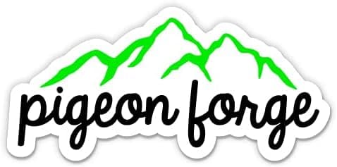 Squiddy Pigeon Forge Greak Smoky Mountains - Vinyl Sticker Decal for Phone, Laptop, Water Bottle (3" Wide)
