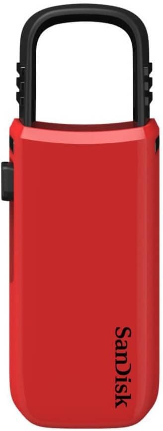 SanDisk 16GB CZ59 Cruzer U Series USB 2.0 Flash Drive, Red (SDCZ59-016G-AR)
