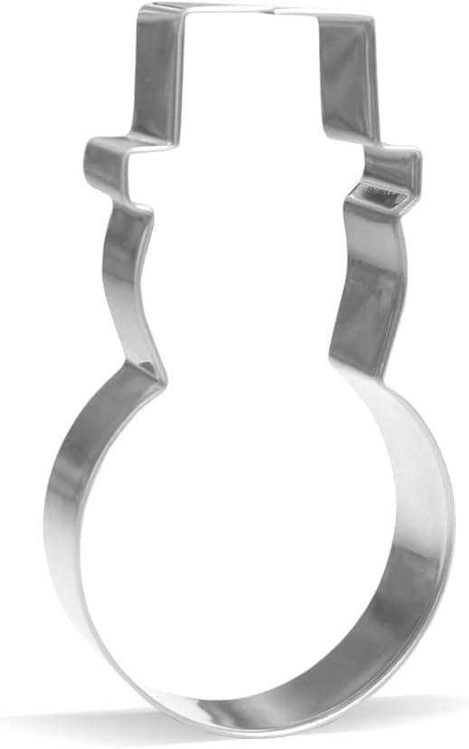 5.2 inch Snowman Cookie Cutter – Stainless Steel