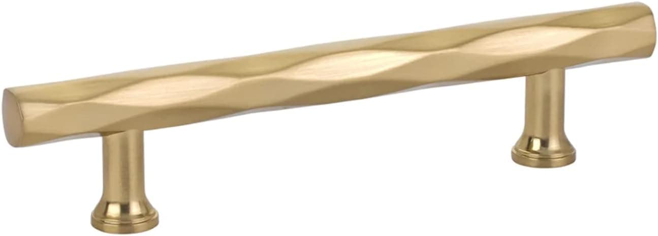 Emtek Tribeca Cabinet Pull, 6" Center-to-Center, Satin Brass