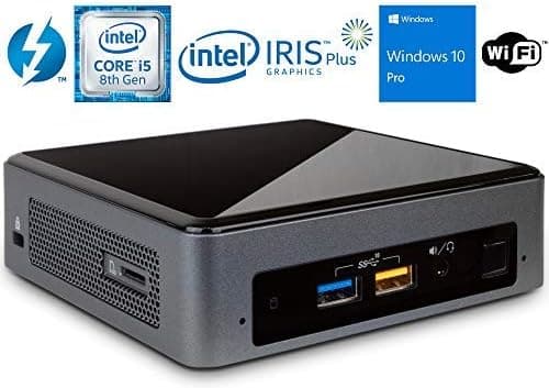 Intel NUC NUC8i5BEK Mini PC/HTPC, Intel Quad-Core i5-8259U Upto 3.8GHz, 32GB DDR4, 1TB m.2 SSD, WiFi, Bluetooth, Thunderbolt 3, 4k Support, Dual Monitor Capable, Windows 10 Pro (32GB Ram + 1TB SSD)