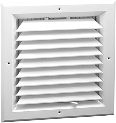 8 x 8 (in) HVAC Vent Cover - 1 Way Extruded Aluminum Ceiling Diffuser Square [Outer Dimensions: 11" Width, 11" Height]