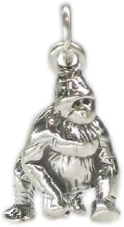 Sterling Silver Gorilla Animal Lover Charm for Bracelet