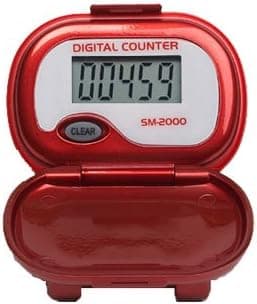 HRM SM-2000 Step Pedometer - Red