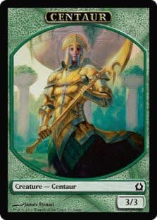 Magic The Gathering - Centaur Token - Return to Ravnica Prerelease Promo - Prerelease & Release Promos