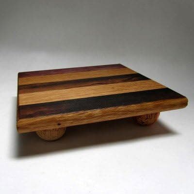 Wine Barrel Cutting Board Cork Feet