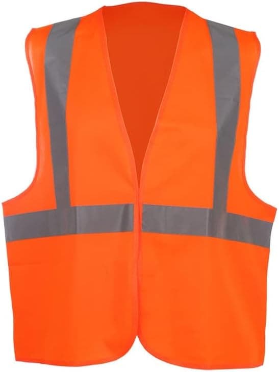 NATIONAL STANDARD igh Visibility Safety Vest Reflective Strips -Orange - ANSI/ISEA 107 Class 2 Level 2-2 PACK
