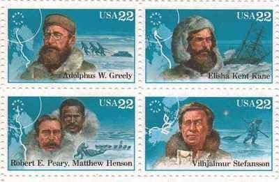 Arctic Explorers Set of 4 x 22 Cent US Postage Stamps NEW Scot 2220-23