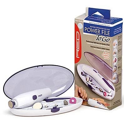 Power File Manicure Pedicure set - Dual direction spinning To Go Nail File