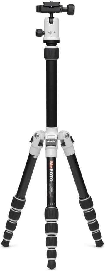 MeFOTO Classic Aluminum Backpacker Travel Tripod Kit - White (A0350Q0W)