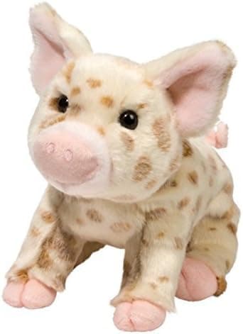 Douglas Mud Pie Brown Spotted Pig Plush Stuffed Animal
