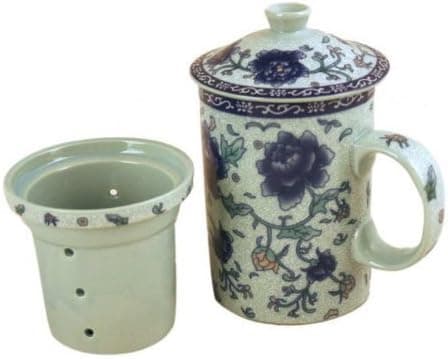 Asian Home Exquisite Porcelain Tea/Coffee Cup W. Filter LG