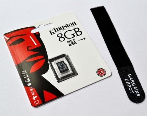 Bargains Depot Products - Genuine Kingston 8 GB 8gb (8 Gigabyte) Class 4 MicroSDHC Micro Secure Digital High Capacity Flash Memory Card SDC4/8GBSP for Samsung Cell phone / Tablet Compatible : Samsung Galaxy Indulge R910 MetroPCS // Samsung Galaxy M Pro B7800 // Samsung Galaxy M Style M340S // Samsung Galaxy Metrix 4G // Samsung Galaxy mini 2 S6500 // Samsung Galaxy Mini S5570 T-mobile // Samsung Galaxy Music Duos S6012 // Samsung Galaxy Music S6010 // Samsung Galaxy Neo M220L // Samsung Galaxy Note 10.1 3G & WiFi // Samsung Galaxy Note 10.1 N8000 // Samsung Galaxy Note 10.1 N8010 // Samsung Galaxy Note 4G // Samsung Galaxy Note 8 3G & WiFi // Samsung Galaxy Note 8 WiFi // Samsung Galaxy Note 8.0 510 // Samsung Galaxy Note 8.0 511 // Samsung Galaxy Note 8.0 N5100 // Samsung Galaxy Note 8.0 N5110 // Samsung Galaxy Note 800 // Samsung Galaxy Note I717 AT&T // Samsung Galaxy Note II CDMA // Samsung Galaxy Note II N7100 // Samsung Galaxy Note LTE // Samsung Galaxy Note LTE 10.1 N8020 // Samsung Galaxy Note N7000 // Samsung Galaxy Note T879 T-mobile // Samsung Galaxy Player 70 Plus // Samsung Galaxy Pocket Duos S5302 // Samsung Galaxy Pocket S5300 // Samsung Galaxy Pop i559 // Samsung Galaxy Pop Plus S5570i // Samsung Galaxy Pop SHV-E220 // Samsung Galaxy Premier I9260 // Samsung Galaxy Prevail Boost Mobile// Samsung Galaxy Pro B7510 // Samsung Galaxy Proclaim S720C // Samsung Galaxy Q // Samsung Galaxy Q T589R // Samsung Galaxy R I9103 // Samsung Galaxy Reverb M950 Virgin Mobile // Samsung Galaxy Rugby Pro I547 // Samsung Galaxy Rush M830 Boost Mobile + FREE GIFT